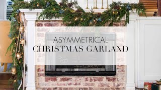 Asymmetrical Christmas Mantel Garland