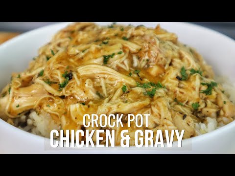 It doesn't get any better than this crock pot Chicken and Gravy... I PROMISE!