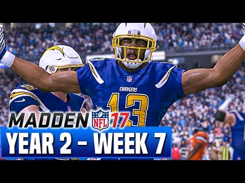 Madden 17 Chargers Franchise Year 2 - Week 7 vs Broncos - Ep.30