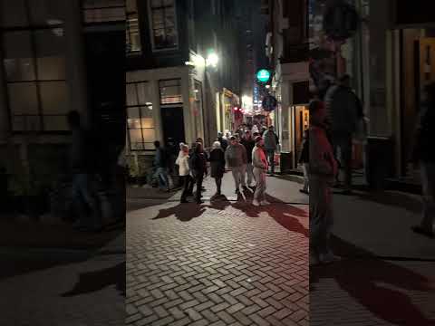 Amsterdam Red Light District is Lively Again! Nightlife & Street Views 🔥🌙 #nightlife #travel #city