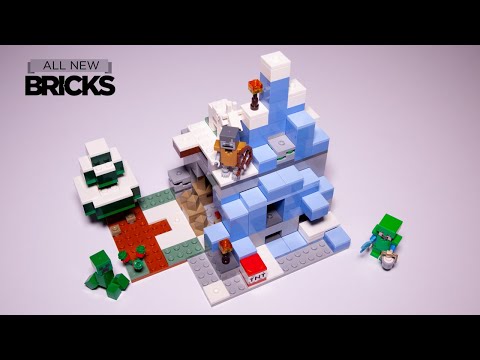 Vidéo LEGO Minecraft 21243 : Les pics gelés