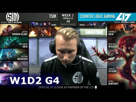 TSM vs CLG | Week 1 Day 2 S9 LCS Summer 2019 | Team Solomid vs CLG W1D2