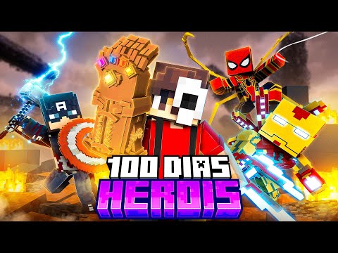SOBREVIVI 100 DIAS COM SUPER HÉROIS NO MINECRAFT - O FILME