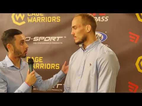 Jack Grant reacts to his stunning knockout at Cage Warriors 96