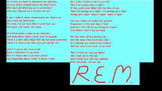 REM - Final Straw (lyrics)