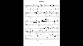transcription of Thelonius Monk playing Round Midnight