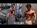 Huge 545 Deadlift PR | Back and Biceps