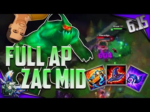 FULL AP ZAC BURST ! ( ONE SHOTS ) [ League of Legends ]