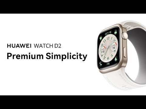 Huawei Watch D2 38mm Gold Case with White Leather Strap