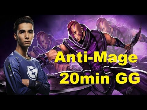 Anti-Mage By Sumail 20 Min Call GG - Dota 7.20e