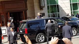 Paul McCartney leaving hotel in Santiago Chile 2019