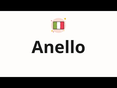 How to pronounce Anello