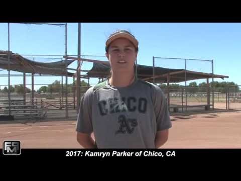 2017 Kamryn Parker Pitcher, Catcher, SS and 3rd Base Softball Skills Video