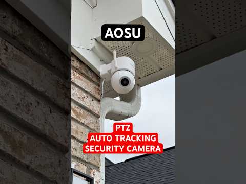 AOSU 3K 360° Wired Outdoor Security Camera – AI Alerts, Auto-Tracking, No Monthly Fees!