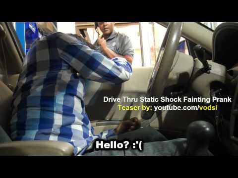 Drive Thru Static Shock Fainting Prank Viral Teaser