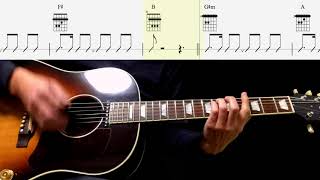 Guitar TAB : Ask Me Why (Rhythm Guitar) - The Beatles