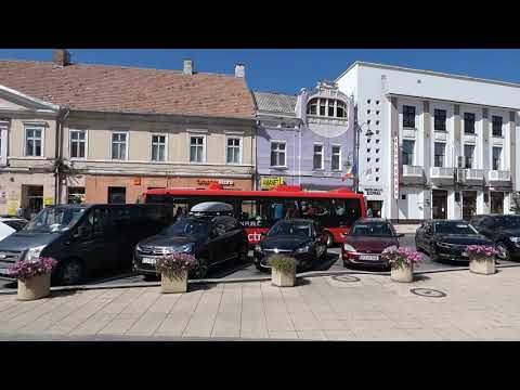 Turda: piața Republicii. SOR EBN 11 bus nr. 042, route 10