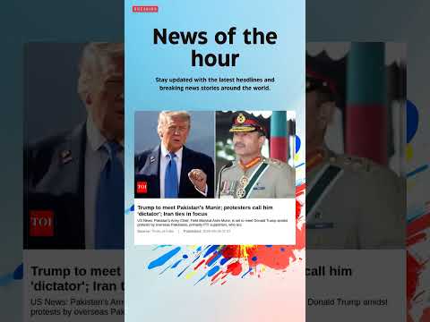 Breaking News: Trump to meet Pakistan's Munir; protesters call him 'dictator'; Iran ties in #trump