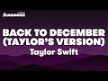 Taylor Swift - Back To December (Taylor's Version) Karaoke Version