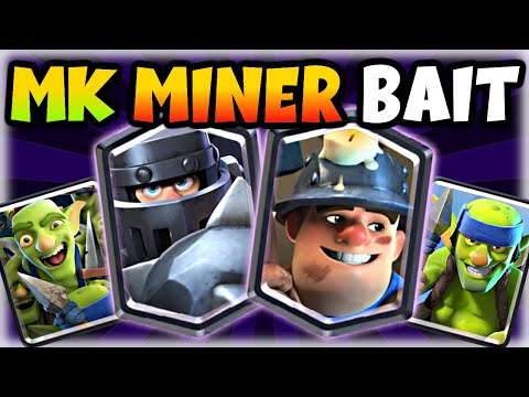 TOP MEGA KNIGHT MINER BAIT DECK IN CLASH ROYALE