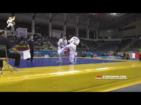WKO EC 2016, 1 round -85 Mubariz Agamaliyev (Azerbaijan, aka) - Pierrick Lebos (France)