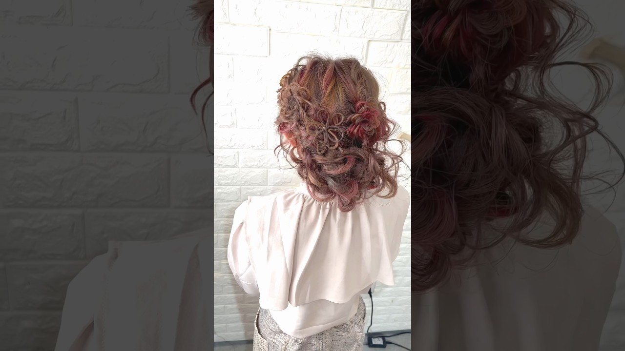 ウェディングヘアもやってるよ！１日限定だからこその素敵なヘアデザイン♡ブライダルの出張も可能！ #ヘアアレンジ #hairstyle