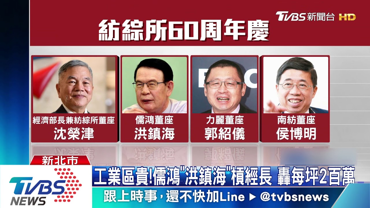 工業區貴！儒鴻「洪鎮海」槓經長　轟每坪2百萬