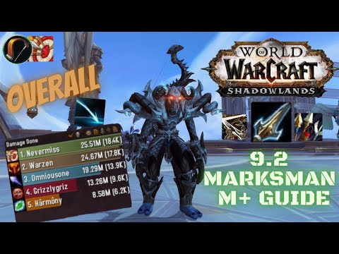 Hunter marksman 9.2 m+ guide (Gear, stats, soulbinds, macros, rotation etc..) - Wow shadowlands
