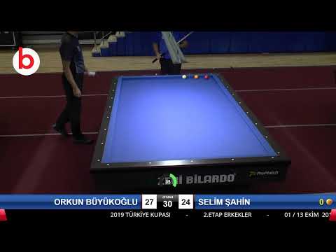 ORKUN BÜYÜKOĞLU & SELİM ŞAHİN Bilardo Maçı - 2019 TÜRKİYE KUPASI 2.ETAP ERKEKLER-2.TUR