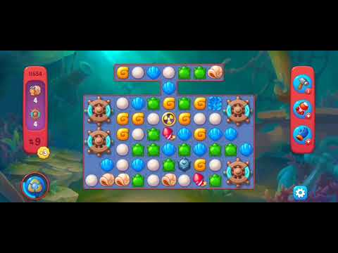 Fishdom Hard Level 11554 (with full seashell) @choraelmin