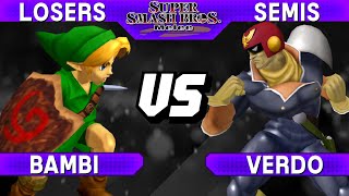 Smash Melee - Bambi (Y.Link) vs Verdo (Falcon) - S@LT 193 Losers Semis