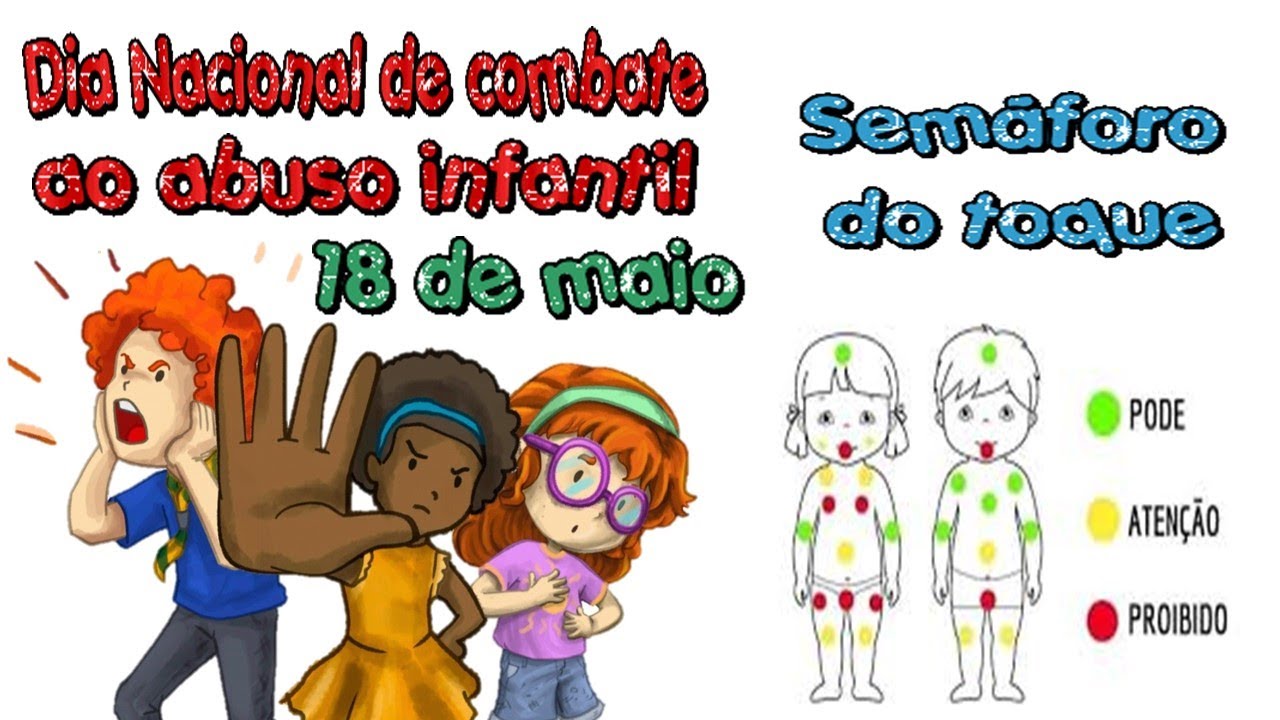 Semáforo do toque Prevenção de abuso sexual infantil