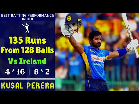 Kusal "KJP" Perera 135 Vs Ireland | Best Batting Performance In ODI | Little Sanath KJP