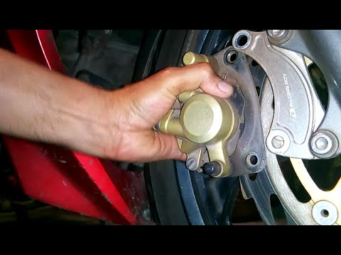 Yamaha lc 135 how to replace front brake pads
