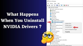 What REALLY Happens When You Uninstall NVIDIA Drivers ?