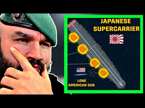 1 US Sub Sinks a Japanese Supercarrier (British Marine Reacts)