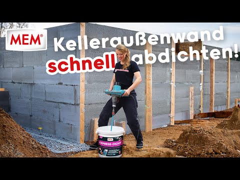 Kelleraußenwand schnell und bitumenfrei von außen abdichten - So geht's!