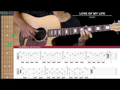 Love Of My Life Guitar Cover Acoustic Fingerpicking - Queen 🎸 |Tabs + Chords|