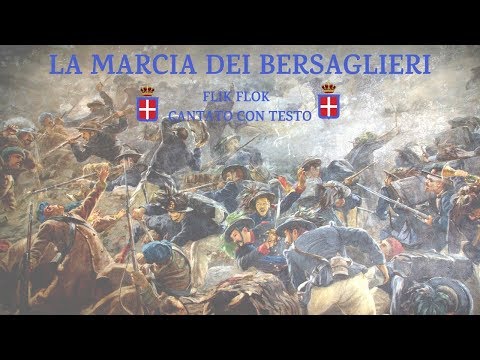 La Marcia dei Bersaglieri - Flik Flok cantato con testo.