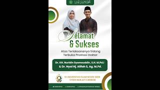 Download lagu 🔴LIVE | PROMOSI DOKTOR Nyai Hj. ALIPAH | PENDIDIKAN AGAMA ISLAM | UIN SIBER SYEKH NURJATI CIREBON mp3