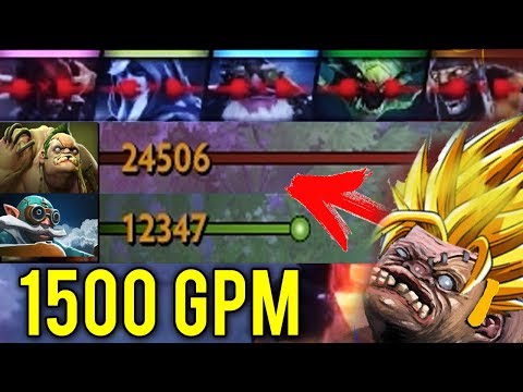 WTF Carry Pudge 1500 GPM 13 Min Radiance All Enemy Rage Quit Fast GG Dota 2 Pro
