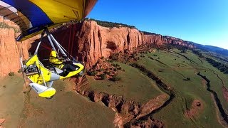 Flying Ultralight Trike over "Shangri-la"