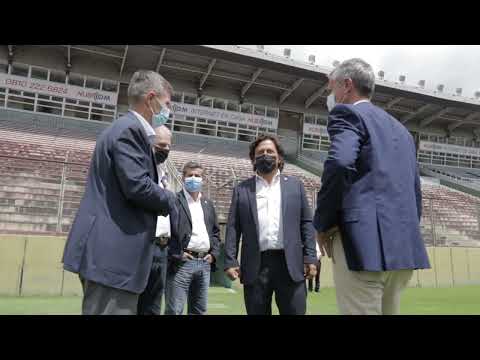 Salta, sede de la Copa Argentina: Sáenz supervisó los preparativos en el estadio Martearena