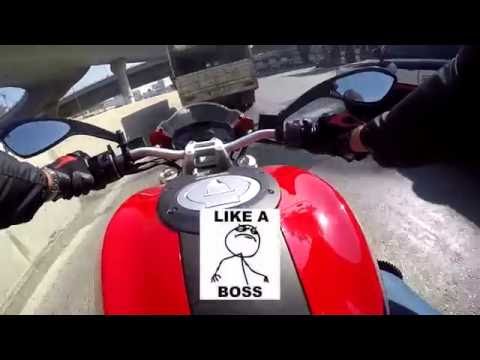 Driving my Ducati in Zalka, Beirut, Lebanon.