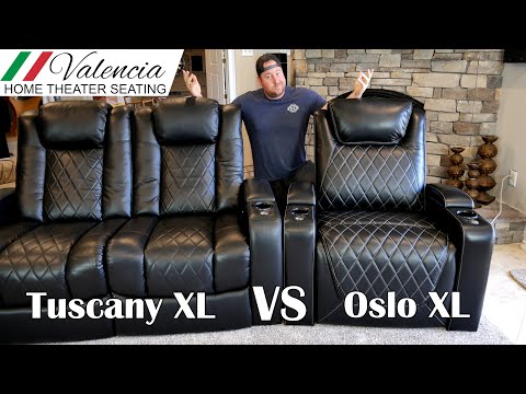Best BIG and TALL Home Theater Seats!! Tuscany XL and Oslo XL from Valencia Theater Seating