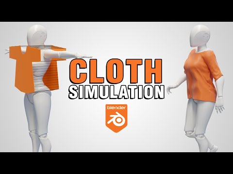 Blender realistic Shirt CLOTH SIMULATION Tutorial!