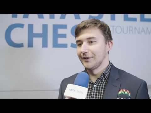 Sergey Karjakin on his victory against Levon Aronian in R7 - Tata Steel Chess 2017