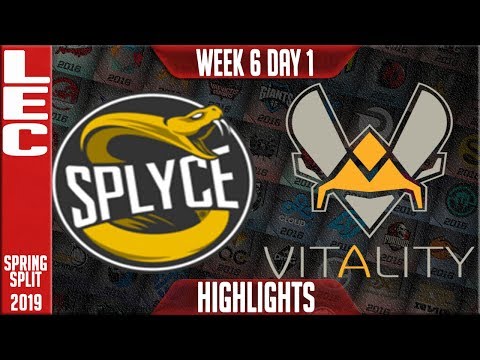 SPY vs VIT Highlighhts | LEC Spring 2019 Week 6 Day 1 | Splyce vs Vitality