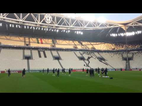 Allenamento Barcellona allo Stadium