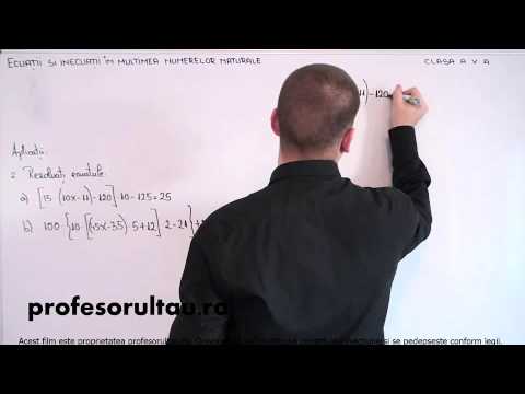 ecuatii rezolvate numere naturale - profesorultau.ro